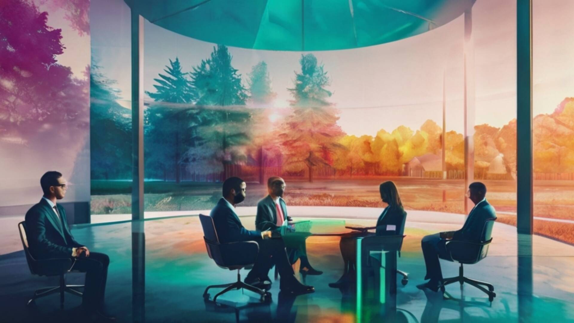 Default Many People In A Work Meetingworkscape Colorful Natura 0