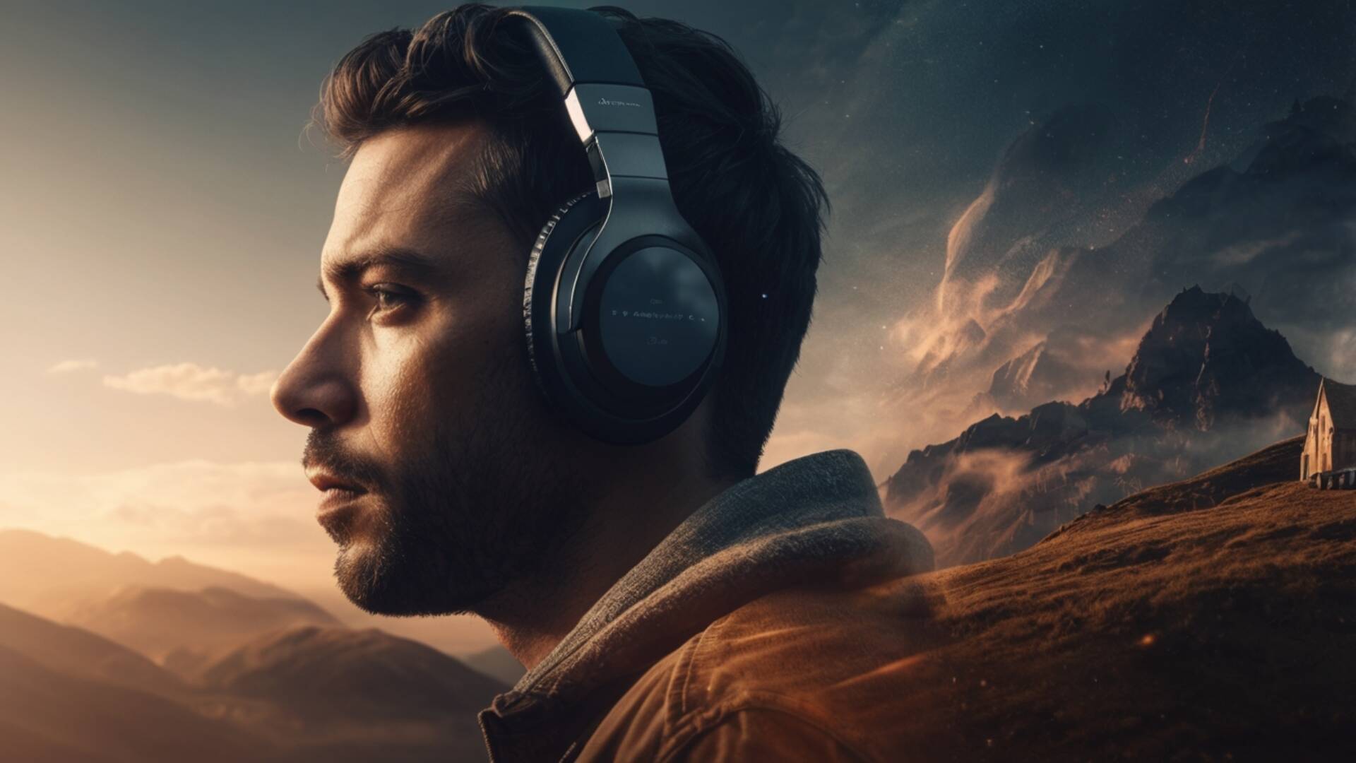 Leonardo Vision Xl A Man Listen Music Cinematic Set Shot Sharp 0